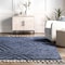 Nuloom Risette Geometric Shag Tassel Area Rug 2ft 7in x 8ft OZDN19C-2808 - alternate 4